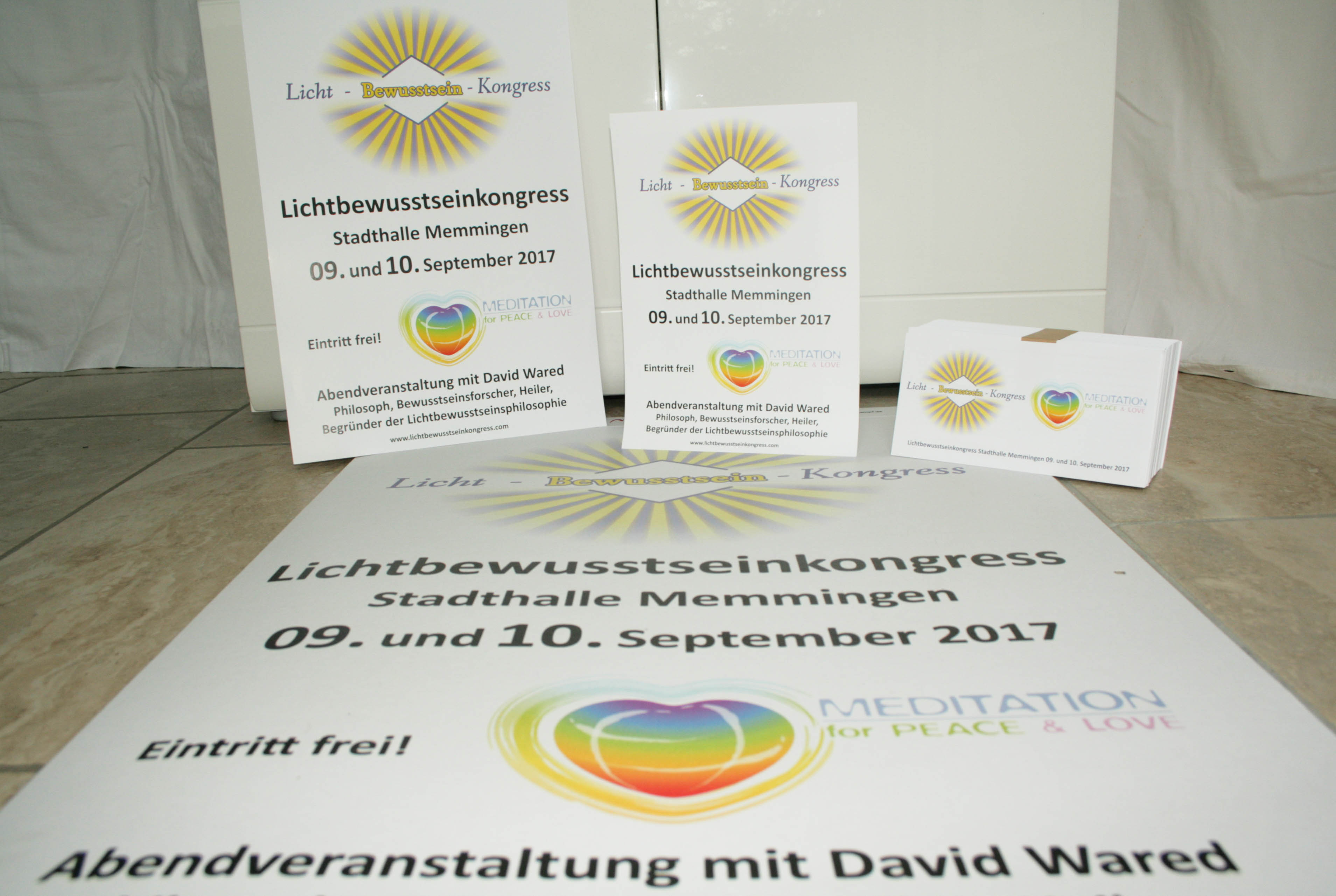 Lichtbewusstseinkongress Flyer und Plakate